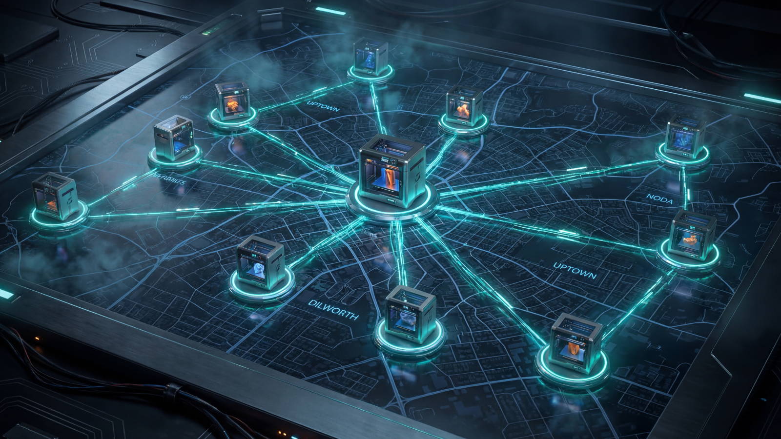 3D printing provider network across Charlotte, NC